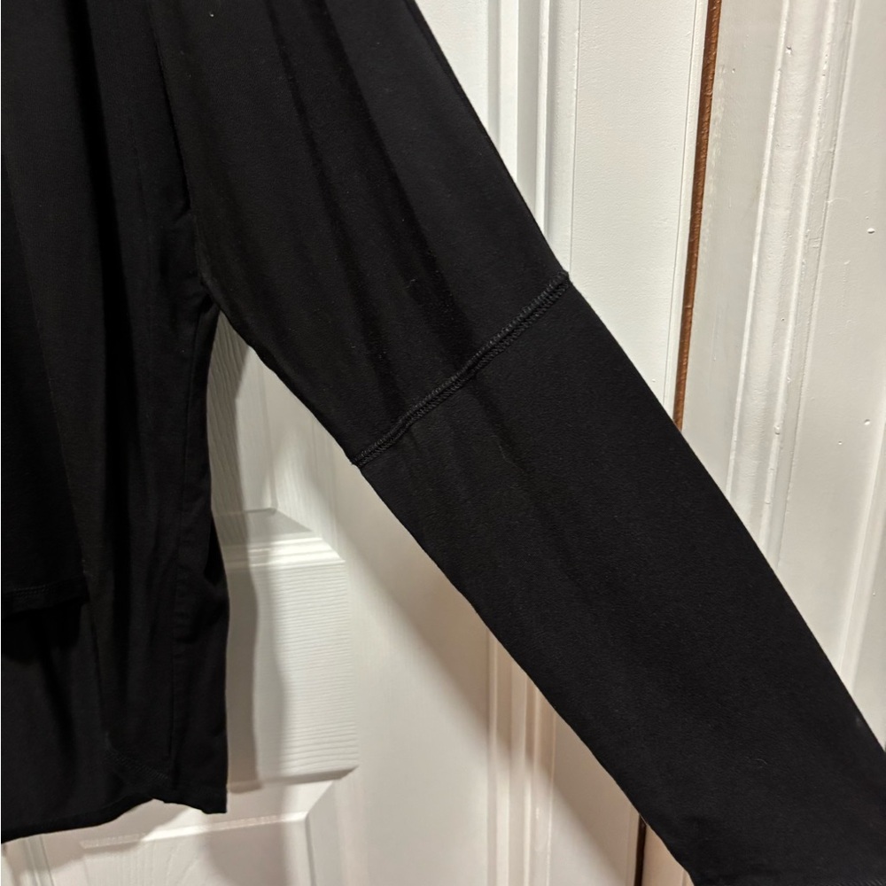Matilda Jane Black Women's Hi-Low, Back Slit Top - Picture 3 of 7